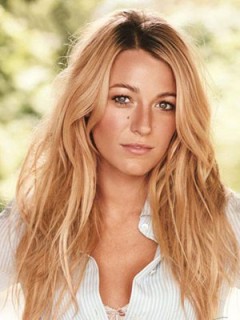 Blake Lively Frisur Spitzefront Echthaar Perücke