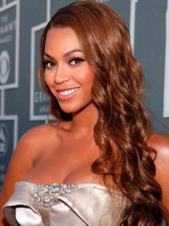 Beyonce Wellige Frisur Synthetische Spitzefront Perücke