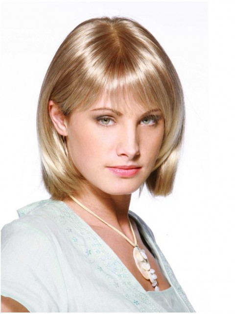 Bobs Blonde Spitzefront Perücke