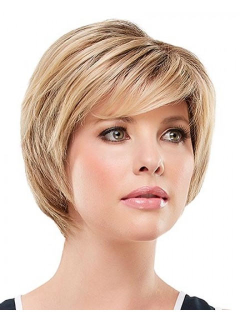 Fashion Layered Blonde Spitzefront Perücke