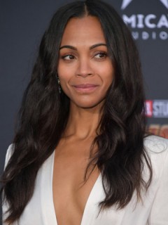 Zoe Saldana Lang Kappenlos Remy Echthaar Perücken