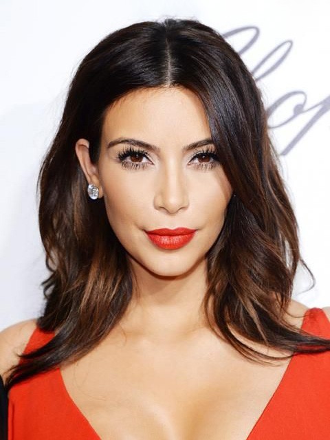 Kim kardashian lang wellig kappenlos remy echthaar perücke