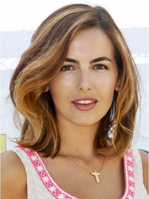 Camilla Belle Spitzefront Mittel Synthetik Welling Perücken