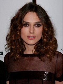 Keira Knightley Mittel Spitzefront Braun Welling Remy Echthaar Perücken