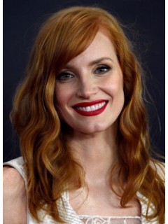 Jessica Chastain Lang Welling Cut Perücken