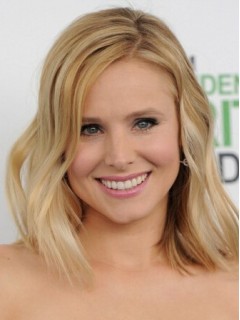 Kristen Bell Remy Echthaar Mittel Welling Cut Perücken