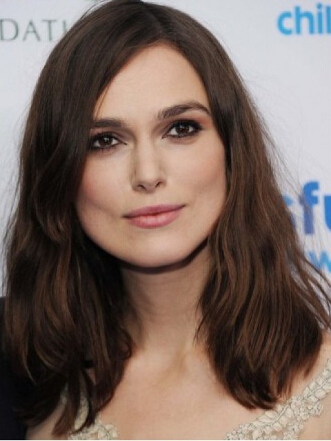 Keira Knightley Remy Echthaar Mittel Welling Cut Perücken