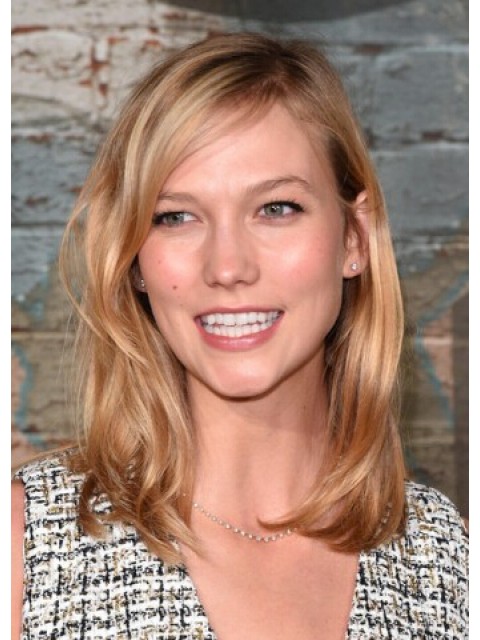 Karlie Kloss Mittel Welling Cut Perücken