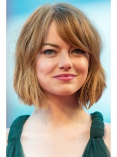 Emma Stone Kurz Cut Perücken Mit Bangs