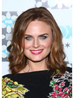 Emily Deschanel Spitzefront Mittel Welling Cut Perücken