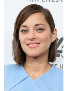 Marion Cotillard Side Parted Gerade Cut Perücken