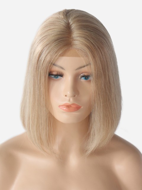 180% Dichte 13*6 Inch Blonde gerade Spitzenfront echthaar Perücke