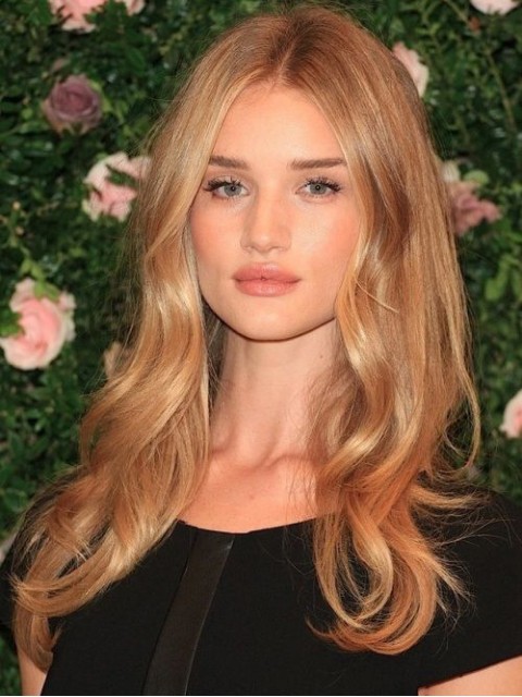 Rosie Huntington Whiteley Synthetik Perücke