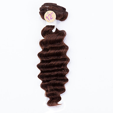 Menschliches Haar Brasilianische Jungfrau-Haar-Tiefe Wellen-Extensions