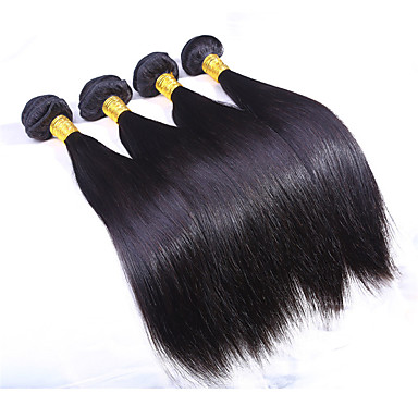 Silk Glattes Haar Einschlag Indian Virgin Haarwebartmenschenhaar
