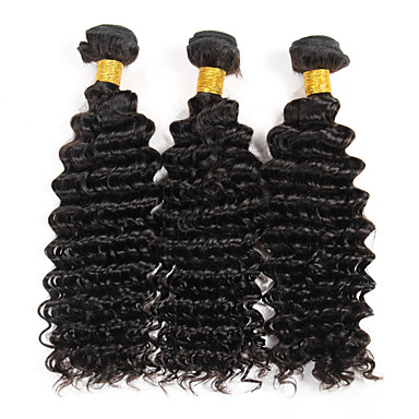 Brasilianische Jungfrau-Haar-Tiefe Welle Haar-Verlängerungen Raw Menschliches Haar