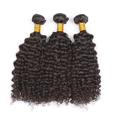 Mongolische Verworrene Lockige Haare Mongolische Afro Verworren Curly Jungfrau-Haar-Menschenhaar-Webart Bundles