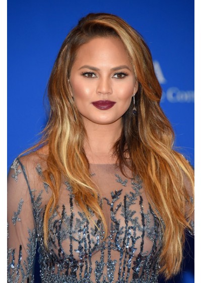 Chrissy Teigen Lang Welling Cut Wig