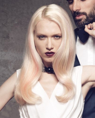 Platinum Lace Front Lang Perücke