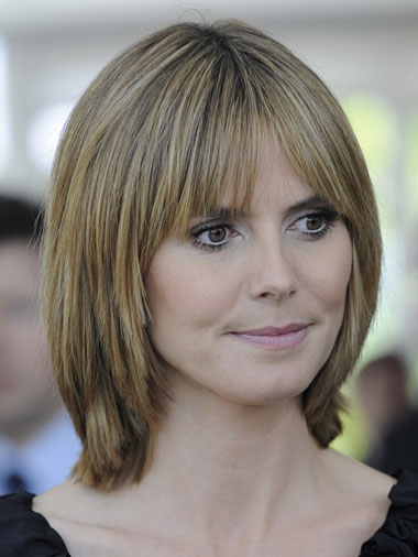 Hochwertige Bob Layered Frisur Straight Natural Perücke Menschliches Haar