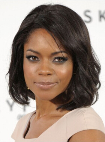 Naomie Harris Mid-Length Bob Perücken
