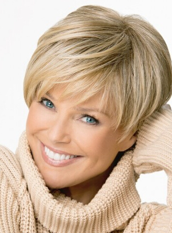 Kappenlos Gerade Kurz Remy Echthaar Perücken