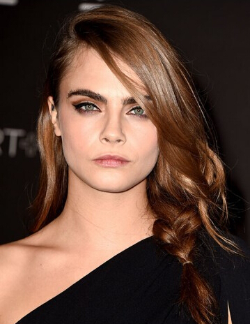 Cara Delevingne Vollspitze Lang Remy Echthaar Welling Perücken