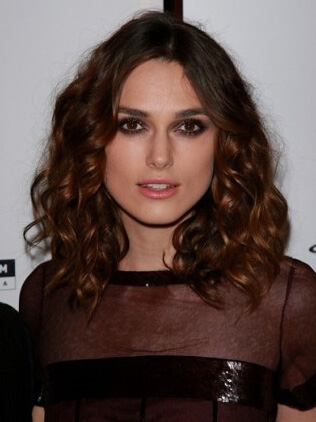 Keira Knightley Mittel Spitzefront Braun Welling Remy Echthaar Perücken