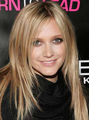 Ashlee Simpson Lang Spitzefront Blond Gerade Remy Echthaar Perücken