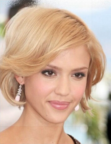 Jessica Alba Kurz Haircut Perücken 2014
