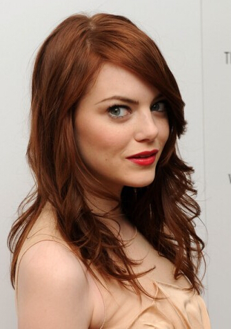 Emma Stone Lang Curls Perücken