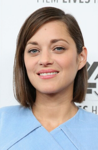 Marion Cotillard Side Parted Gerade Cut Perücken