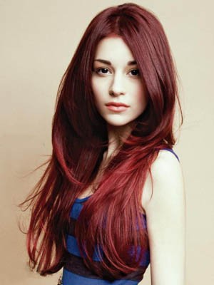 Prächtig Echthaar Lange Gerade Spitzefront Perücke